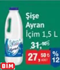 İÇİM ŞİŞE AYRAN